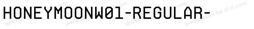 HoneymoonW01-Regular字体转换