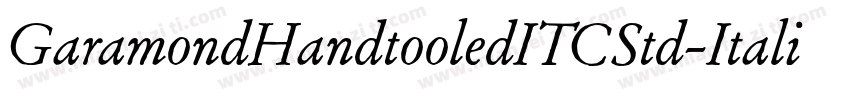 GaramondHandtooledITCStd-Italic字体转换