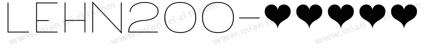 LEHN200字体转换