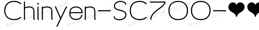 Chinyen-SC700字体转换