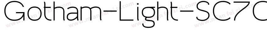 Gotham-Light-SC700字体转换