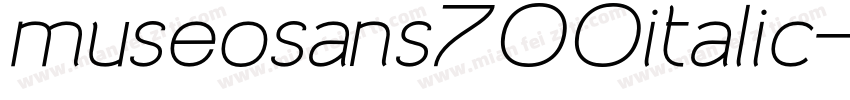 museosans700italic字体转换