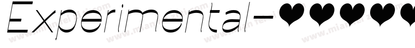 Experimental字体转换