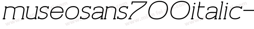 museosans700italic字体转换