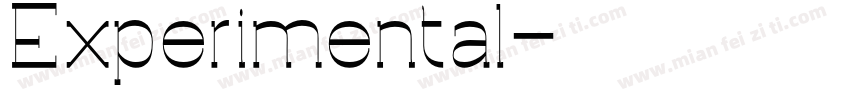 Experimental字体转换