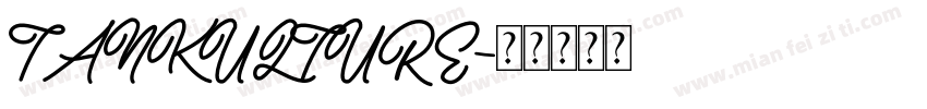 TANKULTURE字体转换