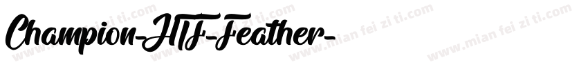 Champion-HTF-Feather字体转换