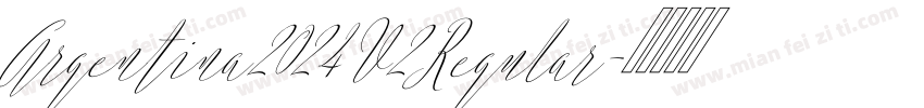 Argentina2024V2Regular字体转换