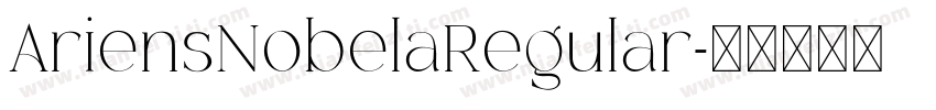 AriensNobelaRegular字体转换