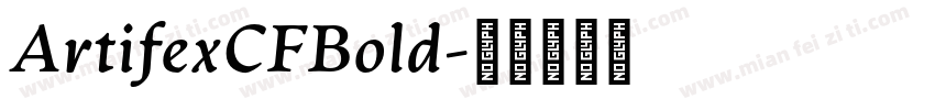 ArtifexCFBold字体转换