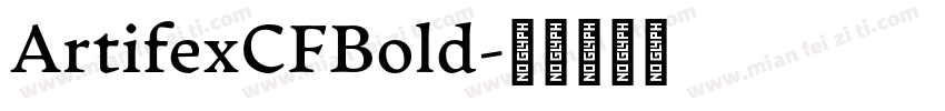 ArtifexCFBold字体转换