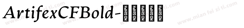 ArtifexCFBold字体转换