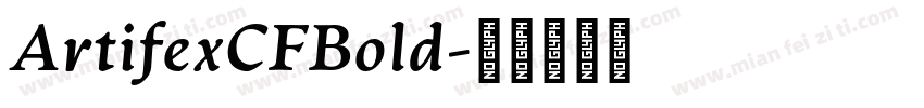 ArtifexCFBold字体转换