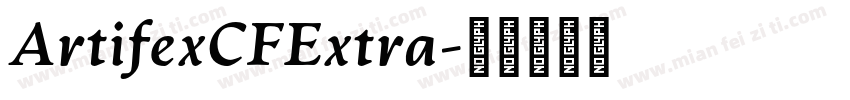 ArtifexCFExtra字体转换