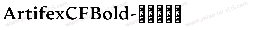 ArtifexCFBold字体转换