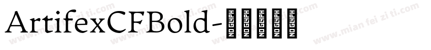 ArtifexCFBold字体转换