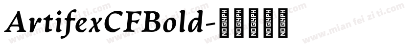 ArtifexCFBold字体转换