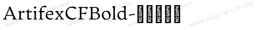 ArtifexCFBold字体转换