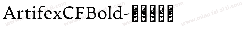ArtifexCFBold字体转换
