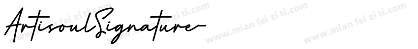 ArtisoulSignature字体转换