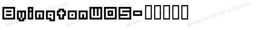 ByingtonW05字体转换
