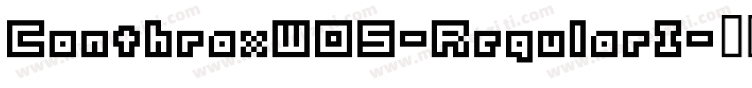 ConthraxW05-RegularI字体转换