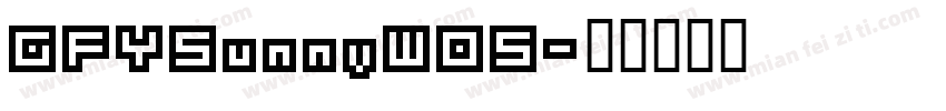 GFYSunnyW05字体转换
