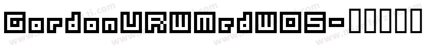 GordonURWMedW05字体转换