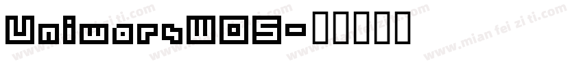 UniwarsW05字体转换