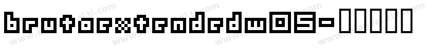 brutaextendedw05字体转换