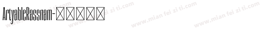 ArtyableRassnam字体转换