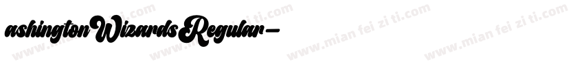 ashingtonWizardsRegular字体转换
