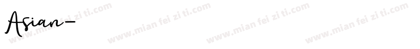 Asian字体转换