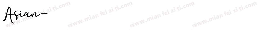 Asian字体转换