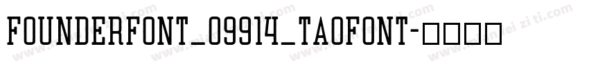FounderFont_09914_taofont字体转换