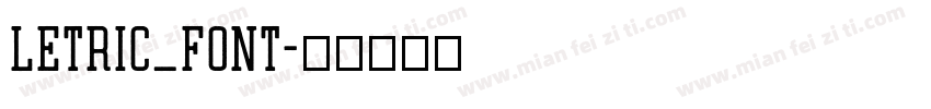 Letric_Font字体转换