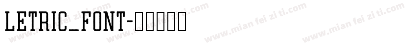 Letric_Font字体转换