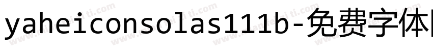 yaheiconsolas111b字体转换