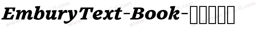 EmburyText-Book字体转换