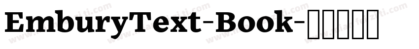 EmburyText-Book字体转换