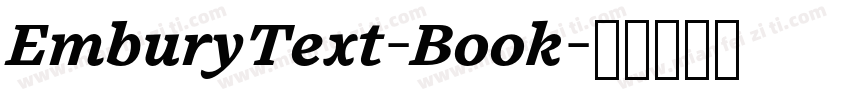 EmburyText-Book字体转换