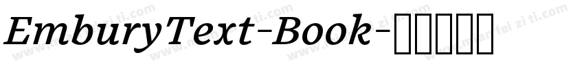 EmburyText-Book字体转换