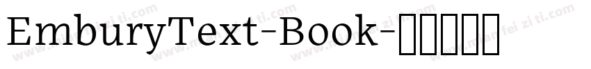 EmburyText-Book字体转换