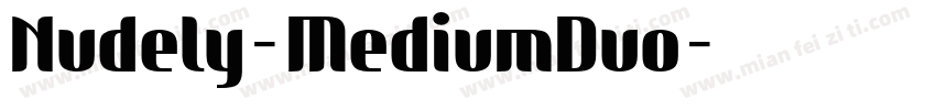 Nudely-MediumDuo字体转换