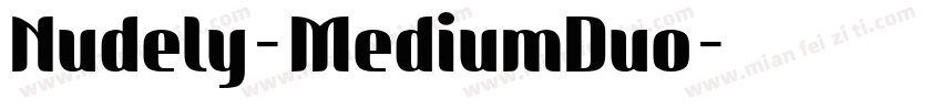 Nudely-MediumDuo字体转换