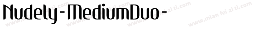 Nudely-MediumDuo字体转换