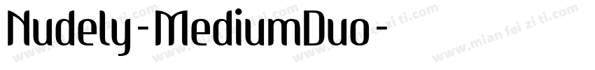 Nudely-MediumDuo字体转换