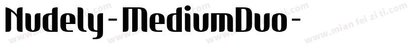 Nudely-MediumDuo字体转换