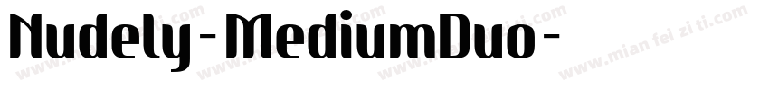 Nudely-MediumDuo字体转换
