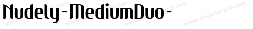 Nudely-MediumDuo字体转换